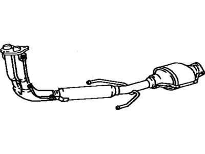 Toyota 17410-63020 Front Exhaust Pipe Assembly