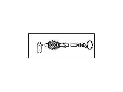 Toyota 43460-WB004 Outboard Shaft Assembly