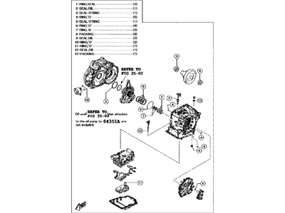 Scion iA Automatic Transmission Overhaul Kit - 04351-WB001