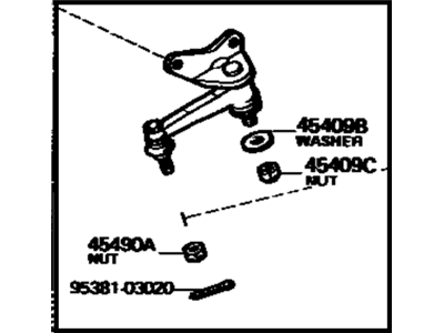 Toyota 45490-29225 Arm Assembly, Steering IDLER