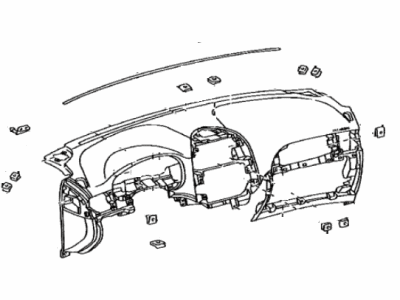 Toyota 55301-AE010-B0 Panel Sub-Assy, Instrument