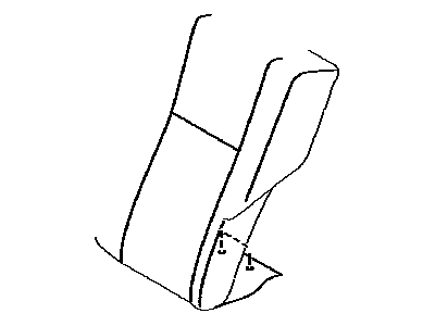 Toyota 71078-02N60-27 Rear Seat Back Cover, Left (For Separate Type)