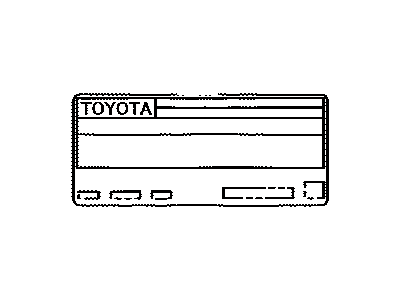 Toyota 11298-37310 Label, Emission Control Information