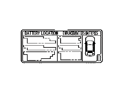 Toyota G9275-47060 Label, Battery Caution