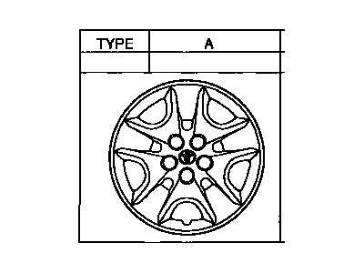 2001 Toyota Celica Wheel Cover - 42602-20470