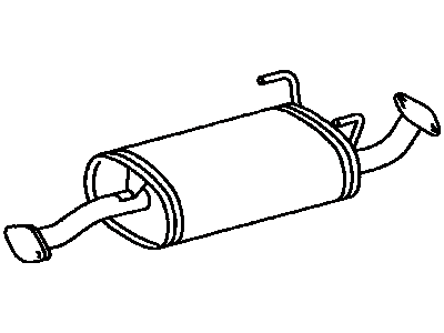 Toyota 17420-75080 Center Exhaust Pipe Assembly