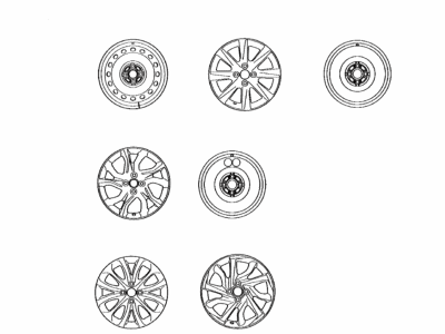 2015 Toyota Yaris Spare Wheel - 42611-0D231
