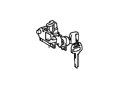 Toyota 69056-33010 Cylinder & Key Set, Glove Compartment Lock