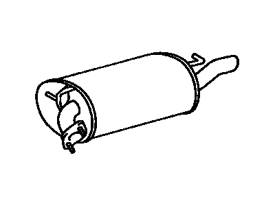 Toyota 17430-03190 Exhaust Tail Pipe Assembly