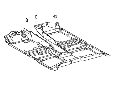 Toyota 58510-07010-A0 Mat Assembly, Floor, Front