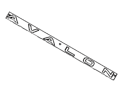 Toyota 75442-AC040 Luggage Compartment Door Name Plate, No.2