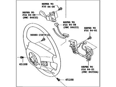 2010 Toyota Avalon Steering Wheel - 45100-07370-A0