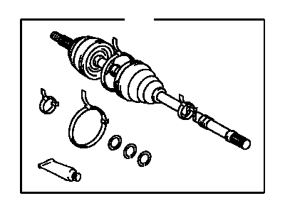 Toyota 43470-19349 Shaft Assembly, Front Drive Outboard Joint, Left