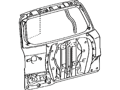 Toyota 67005-42342 Panel Sub-Assembly, Back