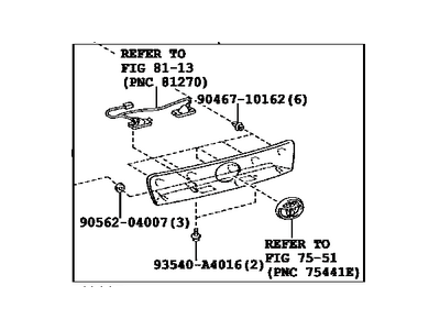 Toyota 76801-42130-D0 Garnish Sub-Assembly, Ba