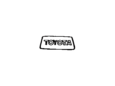 Toyota 75403-19065 Back Door Ornament Sub-Assembly