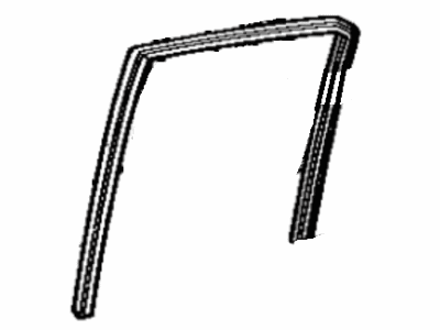 Toyota 68142-16011 Run, Rear Door Glass