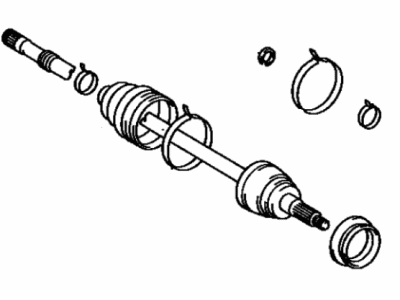 Toyota 42370-19015 Shaft Assembly, Rear Drive Outboard Joint