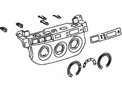 Toyota 55519-42100 Plate, Heater Control Name