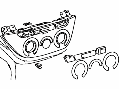 Toyota 55519-42080 Plate, Heater Control Name