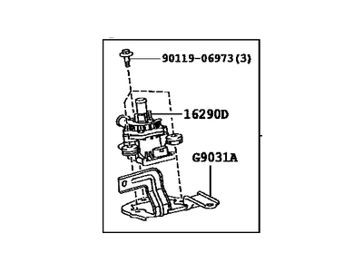 Toyota G9020-33010 Water Pump Assembly W/Motor Bracket