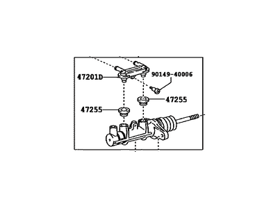 Toyota Camry Brake Master Cylinder - 47201-33510
