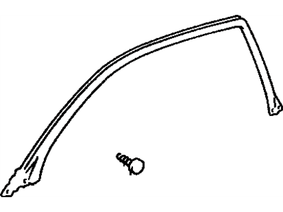 Toyota 62382-06030 Weatherstrip, Roof Side Rail, Front LH