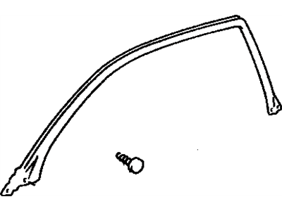 Toyota 62381-06031 Weatherstrip, Roof Side Rail, Front RH