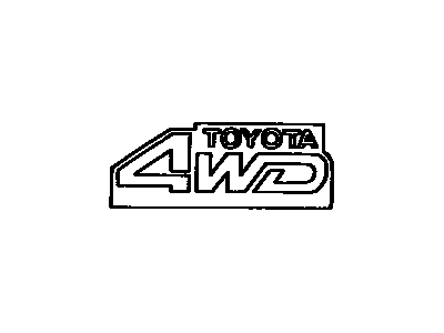 Toyota 75311-16190 Radiator Grille Emblem(Or Front Panel)