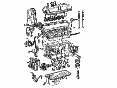 Toyota 19000-15150 Engine Assembly, Partial