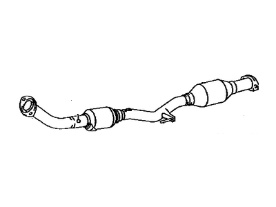 Toyota 17410-0P100 Front Exhaust Pipe Assembly