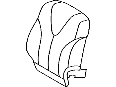 Toyota 71074-06490-B1 Front Seat Back Cover, Left(For Separate Type)