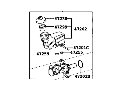 Toyota Camry Master Cylinder Repair Kit - 47028-06040