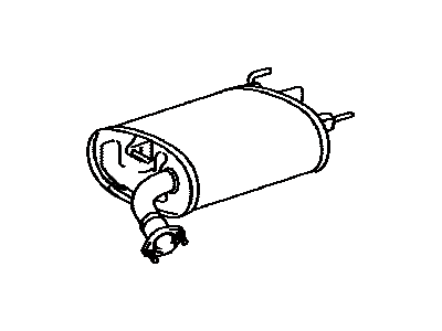 Toyota 17430-0P060 Exhaust Tail Pipe Assembly