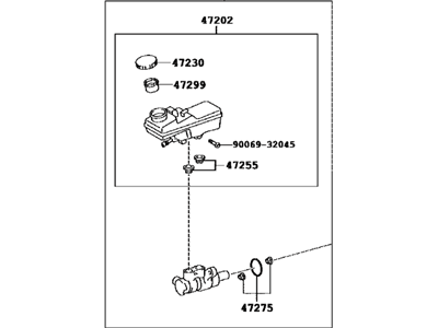 Toyota Corolla iM Master Cylinder Repair Kit - 47201-09800