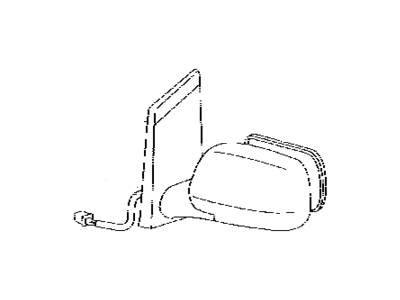 Toyota 87931-60800 Outer Rear View Mirror, Right