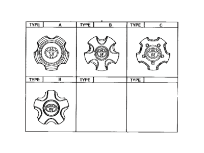 Toyota 42603-60671 Front Wheel Hub Ornament Sub-Assembly