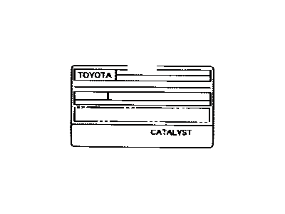 Toyota 11298-50180 Label, Emission Control Information