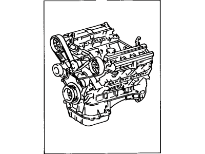 Toyota 19000-50C30 Engine Assembly, Partial