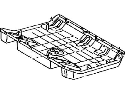 Toyota 72908-08020-C0 Cover Sub-Assembly, Rear Seat