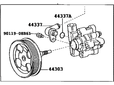 Toyota 44310-60390 Pump Assembly, VANE