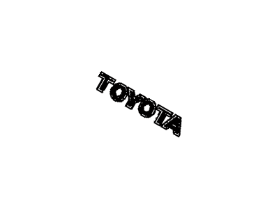 Toyota 75441-60320 Luggage Compartment Door Name Plate, No.1