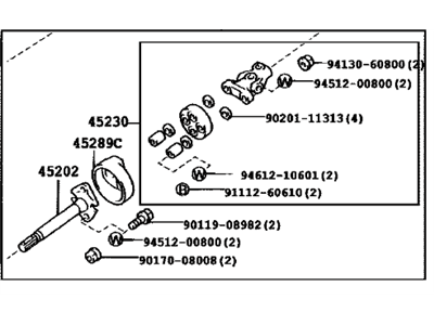 Toyota 45220-60110 Shaft Assy, Steering Intermediate