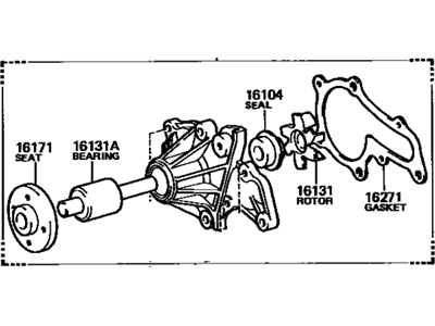Toyota 16110-19047-77 Water Pump Assembly