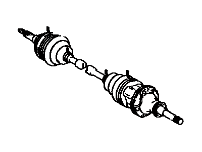 Toyota 43410-12020 Shaft Assembly, Front Drive, Right