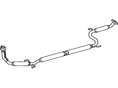 Toyota 17410-64040 Front Exhaust Pipe Assembly