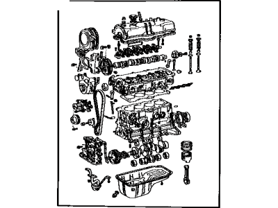 Toyota 19000-64170 Engine Assembly, Partial