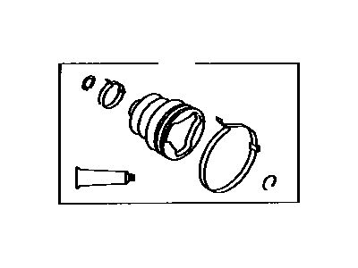 Toyota 04438-16070 Front Cv Joint Boot, Right