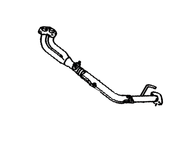Toyota 17410-73351 Front Exhaust Pipe Assembly
