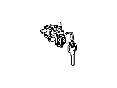 Toyota 69056-45010 Cylinder & Key Set, Glove Compartment Lock
